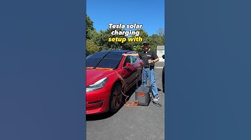 Tesla Solar Charging with Jackery Explorer 3000 Pro and 400W Solar Panels