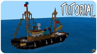 Minecraft: How To Build a Tugboat in Minecraft (Gebruikt) | Minecraft Tugboat Tutorial