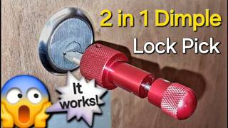 (437) Red 2 in 1 Dimple Lock Pick