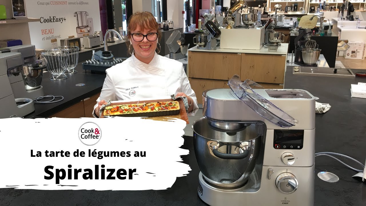La tarte de légumes en spirales au Spiralizer