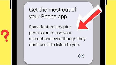 Some Features Require Permission To Use Your Microphone Problem?