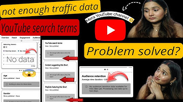 Not Enough Traffic Data To Show This Report Problem Solved? | YouTube Search Terms 💯 Working Tricks?