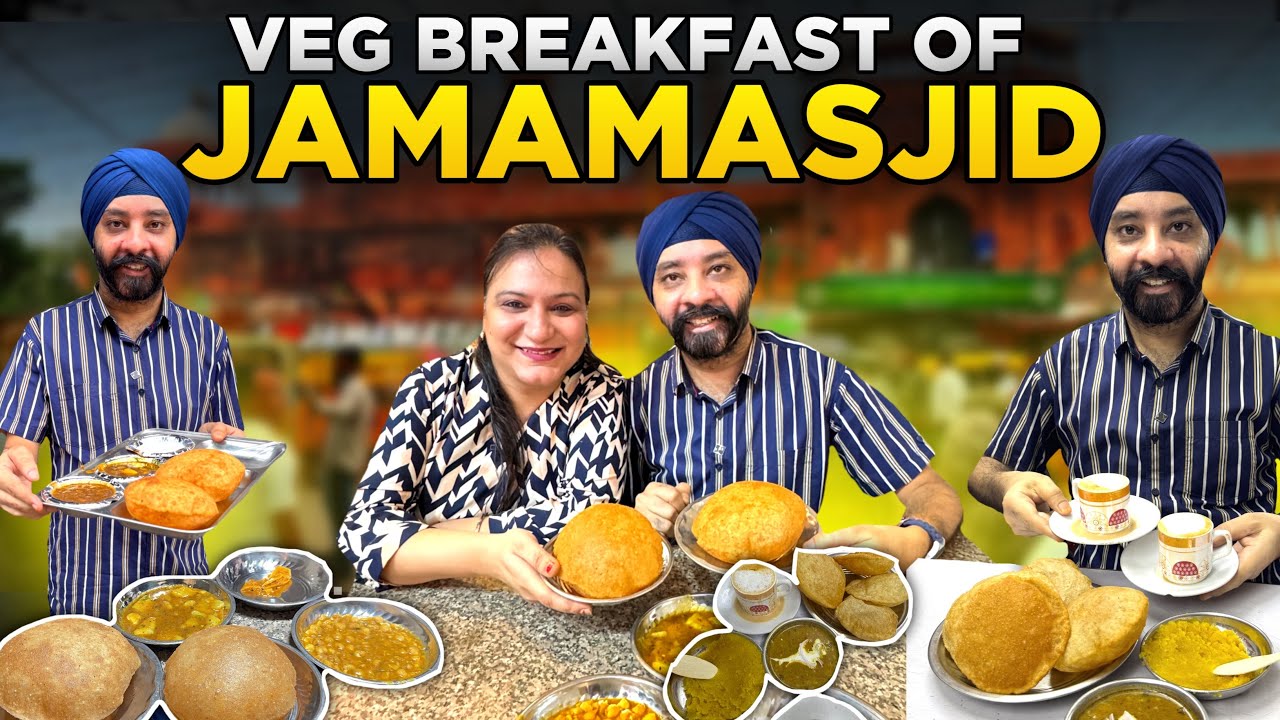 Veg Breakfast of Jamamasjid | Haji Tea | Kallan Sweets | Shreen Bhavan | 4K