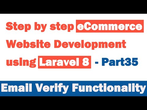 Step by step eCommerce website Development using Laravel 8 - Part 35 (Email Verify)