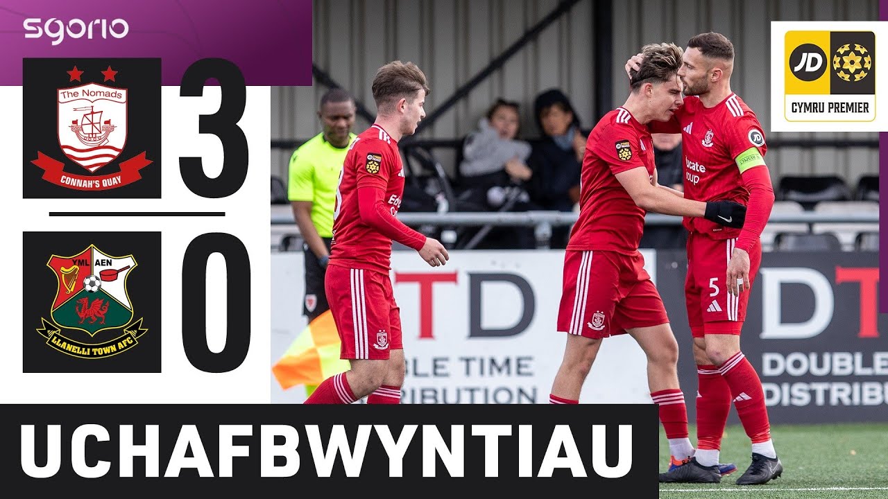 Uchafbwyntiau | Highlights: Cei Connah 3-0 Llanelli | JD Cymru Premier