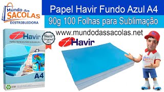 Papel Havir Fundo Azul A4 90g 100 Folhas para Sublimação