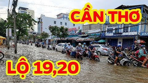 NGẬP SÂU LỘ 19,20 ĐƯỜNG CMT8 NƯỚC TRÀN VÔ NHÀ  TP. CẦN THƠ - ngày 29-10-2022- can tho ky su