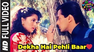 Dekha Hai Pehli Baar 4k Video Song HD 💕Jhankar💕 Saajan | Salman Khan | Madhuri Dixit | 90s Love Song
