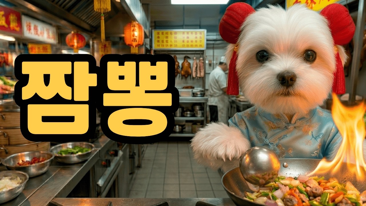 짬뽕 요리의 대가 강아지