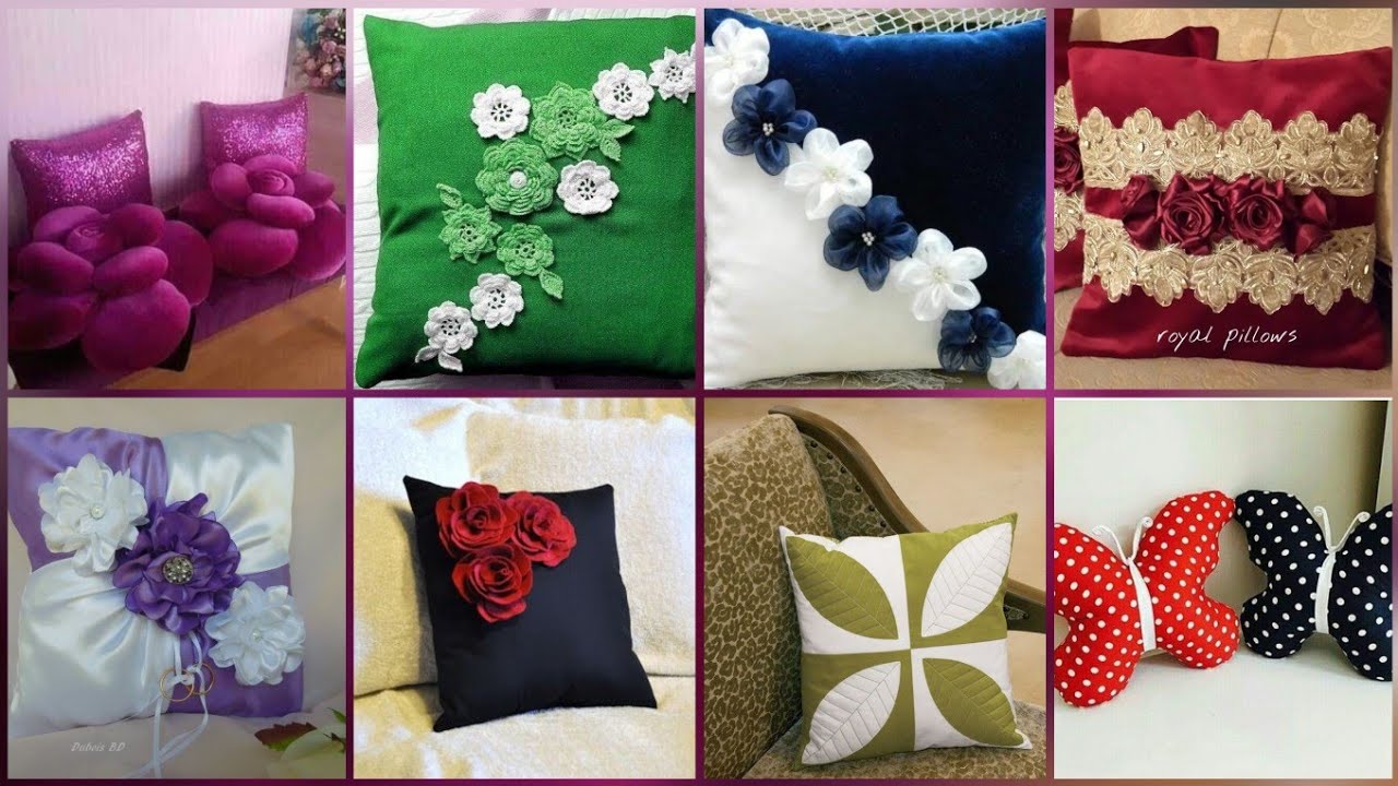 Handmade Cushion Cover Designs Latest | Handmade Pillow Cover Designs
