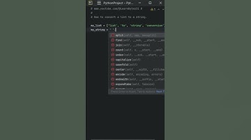 Python - How to convert a list to a string? | #python #coding #shorts