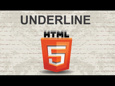 How to Underline Text in HTML