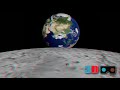 Earth & Moon 3D Anaglyph Red-Cyan [4K] Video | Animo 3D-360-VR