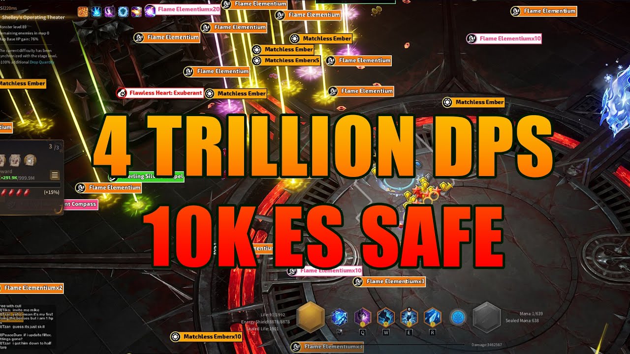 4 Trillion DPS Lightning Storm 10K ES Safe Profound Mapper | 