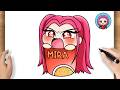 How to Draw Mira Ramen Easy Step by Step | Kpop Demon Hunters