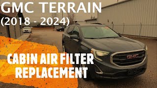 GMC Terrain - CABIN AIR FILTER REPLACEMENT / REMOVAL (2018 - 2024)