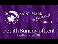 4 pm mass  march 9 2024  saint mark the evangelist parish