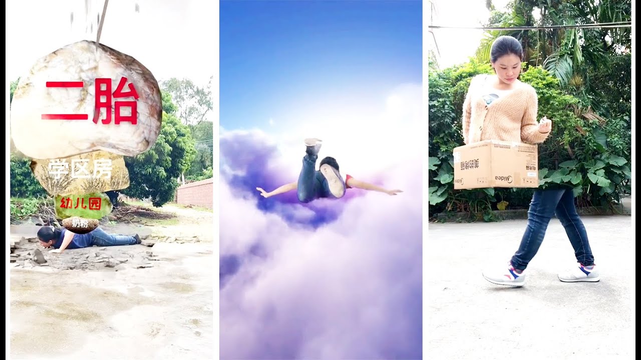 ⭐Homemade Special Effects⭐Flying to the Sky and Jump into the Ground