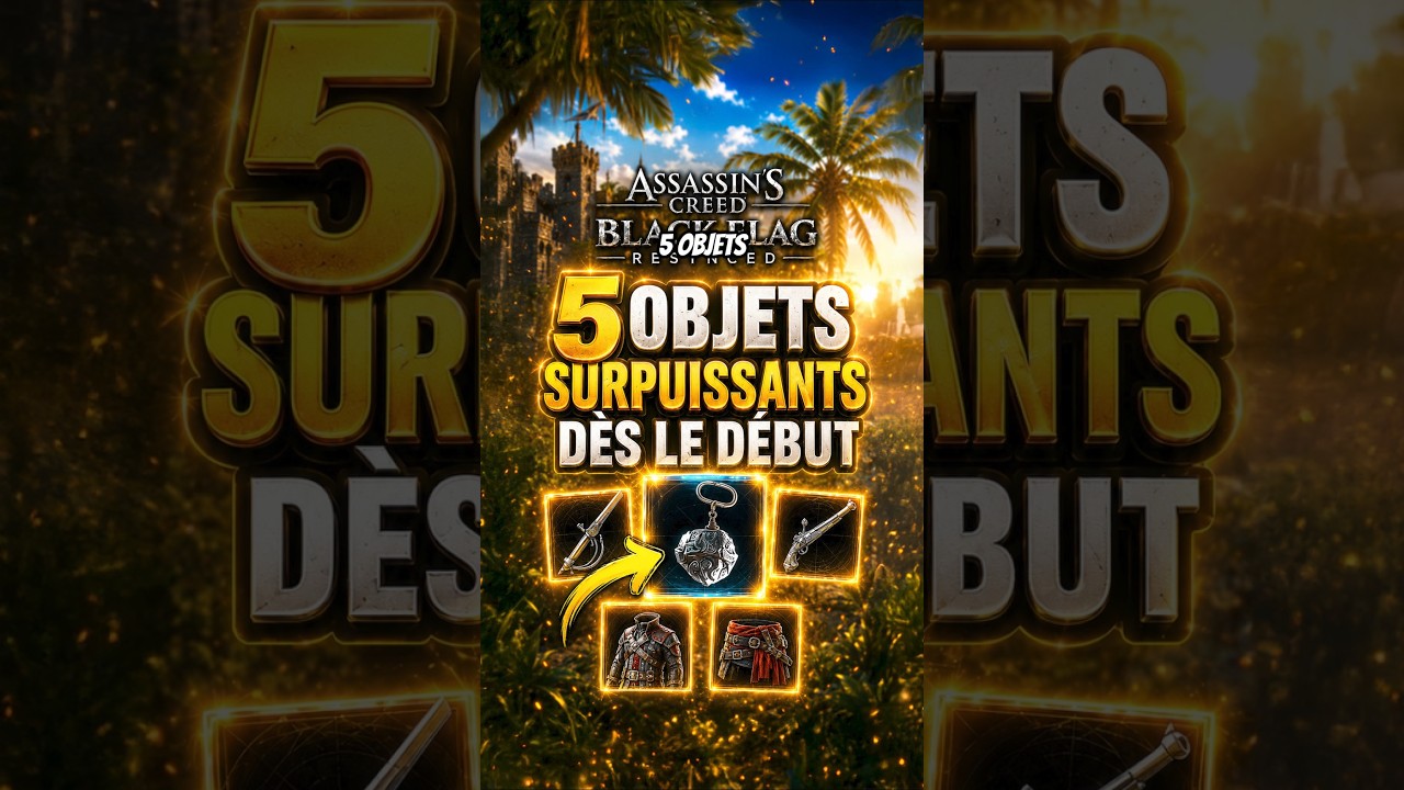 5 Objets IMPORTANTS pour être SURPUISSANT dès le Début d' Assassin's Creed Black Flag Resynced !