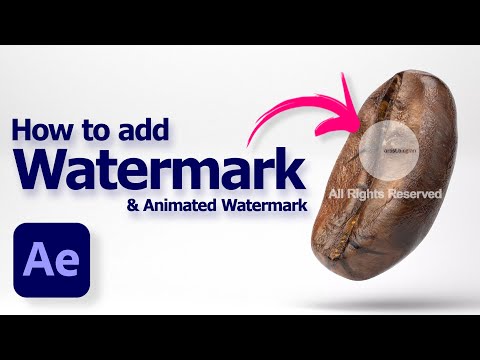 Watermarks On Animation Example How to make a watermark in After Effects