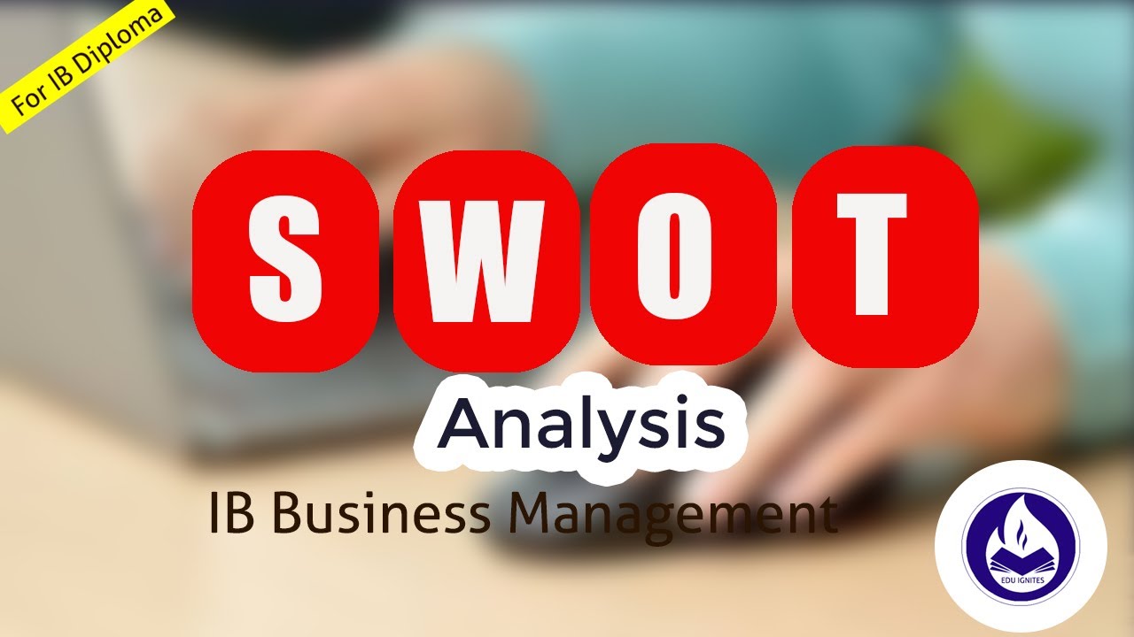 SWOT Analysis  for IB Business Management. Check the description below for an activity sheet.
