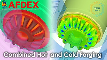 Combined Hot and Cold Forging Simulation for Bevel Gear with Die Structural Analysis | #AFDEX