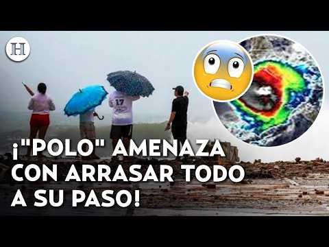 ¡El mar ya rebasó las barreras! Baja California Sur se prepara para el impacto del huracán "Polo"