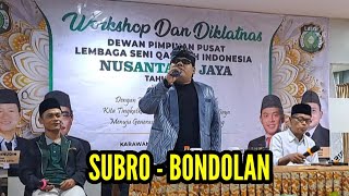 Download Lagu BONDOLAN | H SUBRO ALFARIZI | WORKSHOP \u0026 DIKLATNAS LASQI NUSANTARA JAYA 2024 MP3