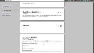 Tiddly Wiki 5 early tests