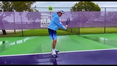 Great tip on your ground strokes find the ball with the racket face - Rick Macci