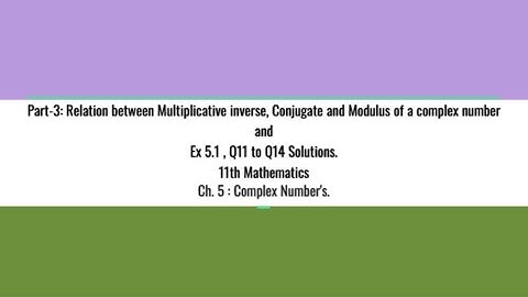 Part-3 : Multiplicative inverse of a complex number and its applications. #Complex number