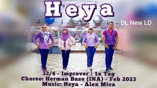 Download lagu Heya Line Dance | Improver | Choreo by Herman Baso (INA) | Demo by DL New LD