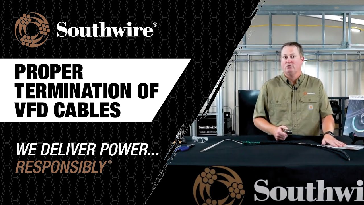 Proper termination of VFD cables YouTube