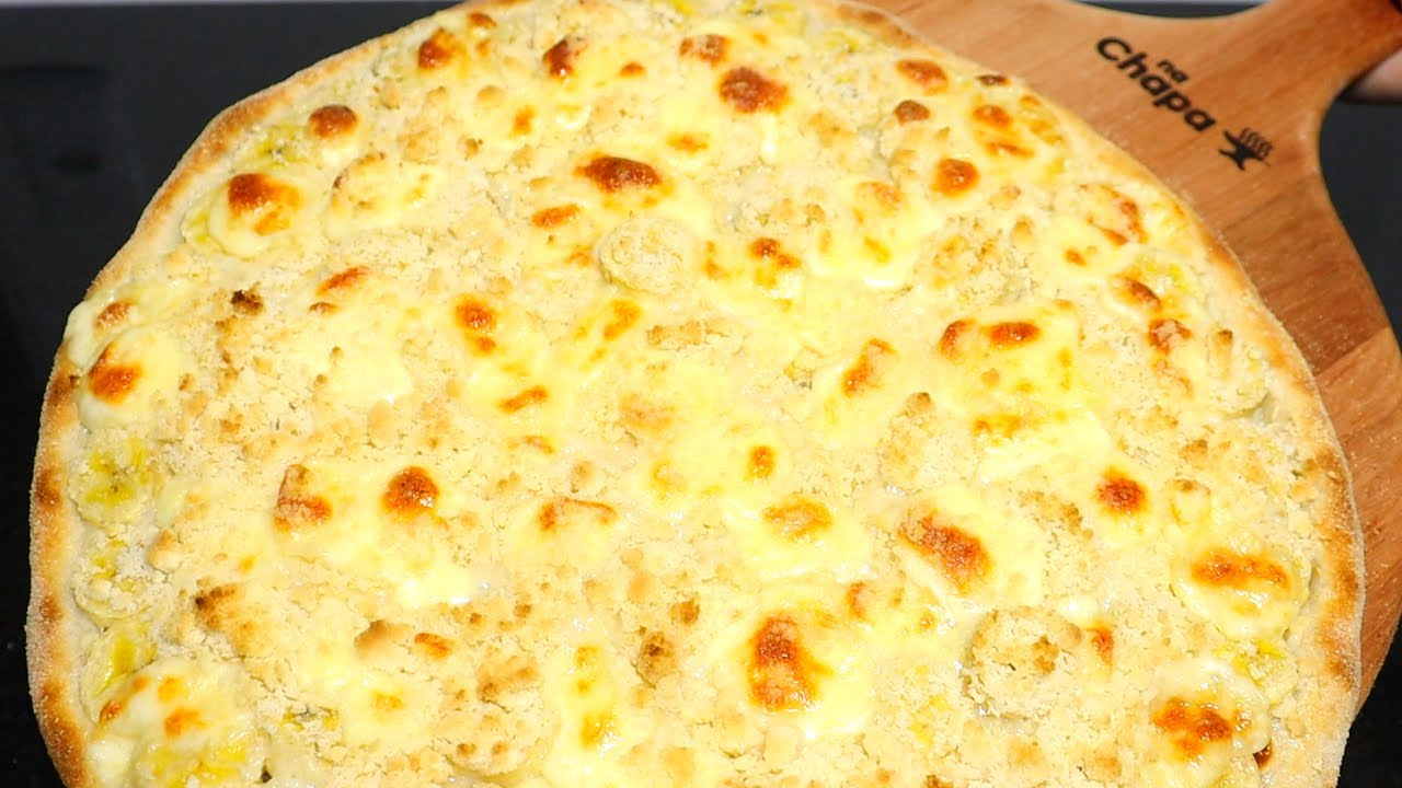 A MELHOR PIZZA DOCE DA VIDA EM CASA | PIZZA DE BANANA