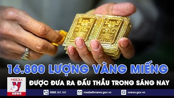16.800 lượng vàng miếng được đưa ra đấu thầu trong sáng nay - VNews
