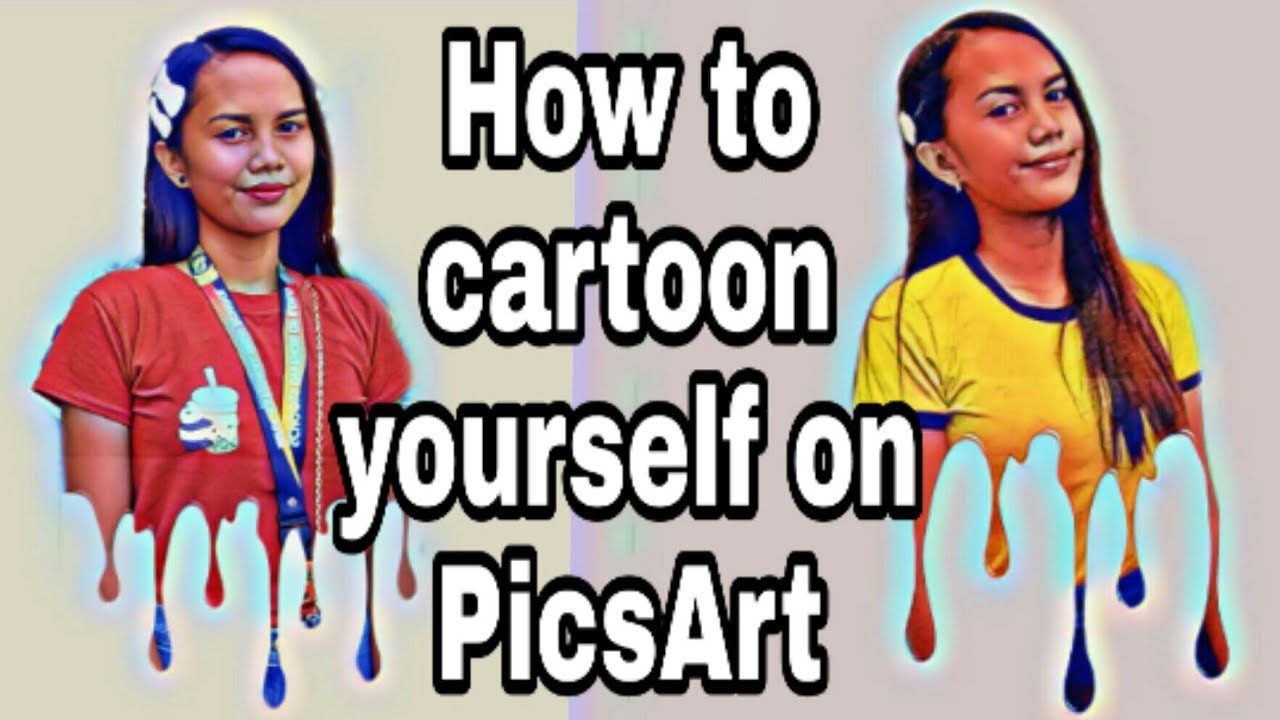 How to cartoon yourself on PicsArt👆🏻 - YouTube