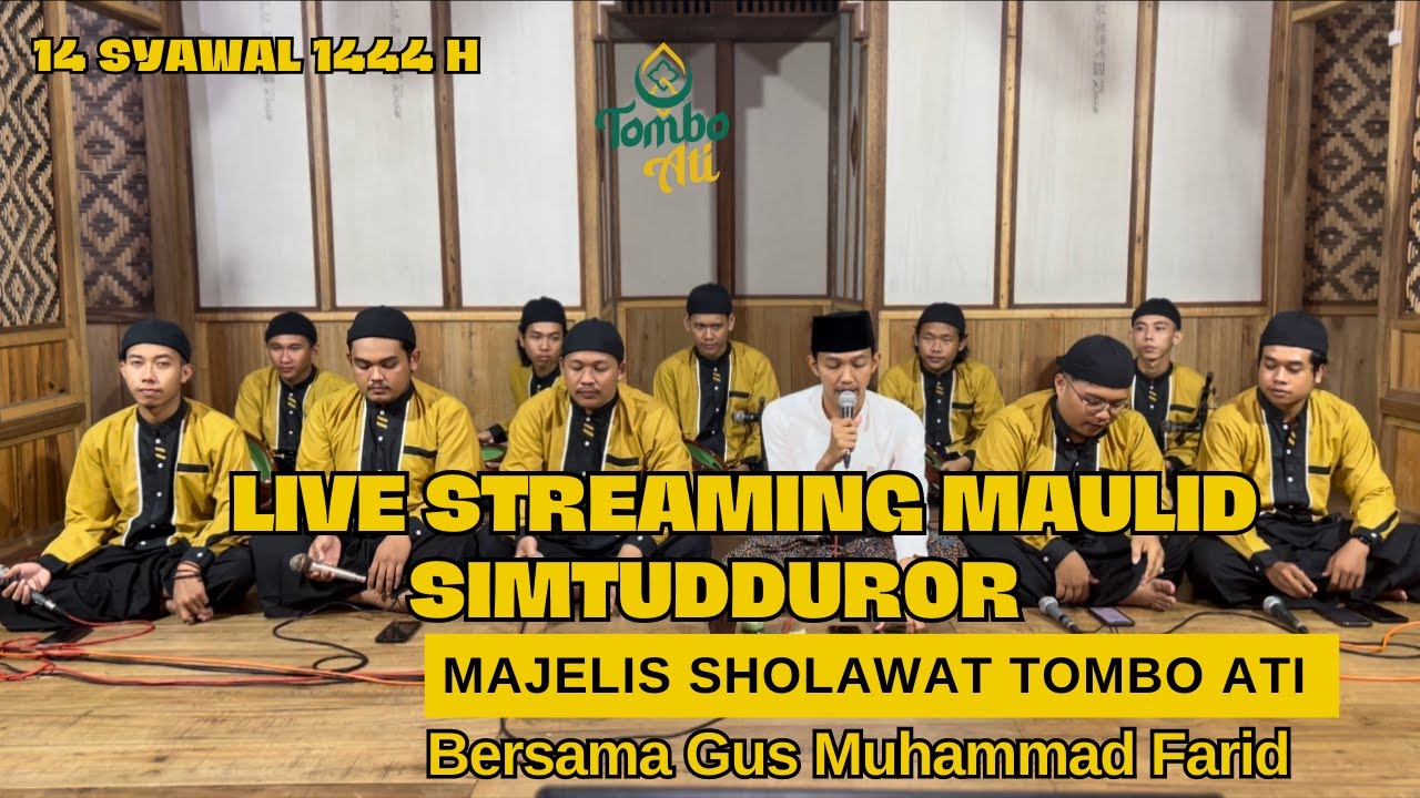 🔴 PEMBACAAN MAULID SIMTUDDUROR FULL BERSAMA GUS MUHAMMAD FARID MAJELIS TOMBO ATI