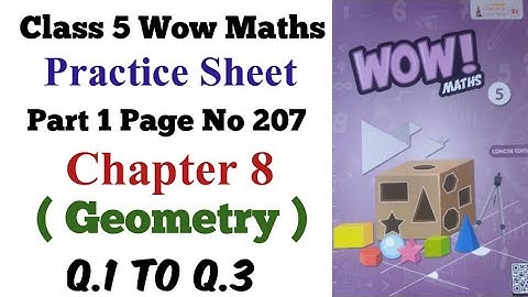 Practice Sheet of Chapter 8 Q.1 to Q.3 Class 5 Wow Maths