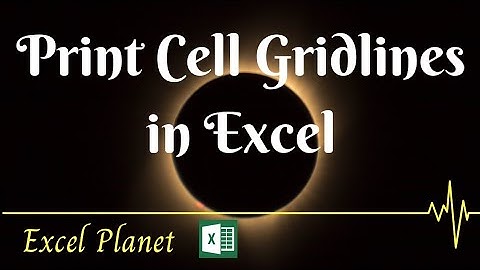 How to print gridlines in Excel app