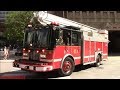 Chicago fire dept truck 3 squad 1 both spares engine 42  mobile command post 271 responding