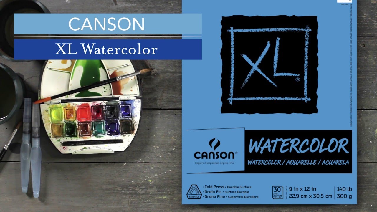 Canson XL Watercolor Pads 11 x 15 30 Sheets Per Pad Pack Of 2 Pads