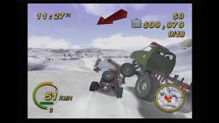Crazy Bump's Kattobi Car Battle PS2 Gameplay
