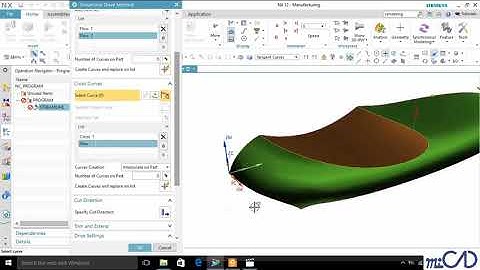 NX12 Tutorial - CAM Advance -  Định nghĩa đường cong Flow  Cross cho phương pháp Streamline