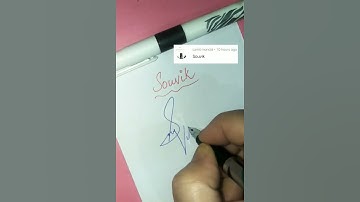 💯Souvik Signature✍️#ytshorts #youtubeshorts #signature #sign