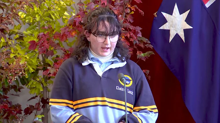 Student Claire Lock addresses regional sitting