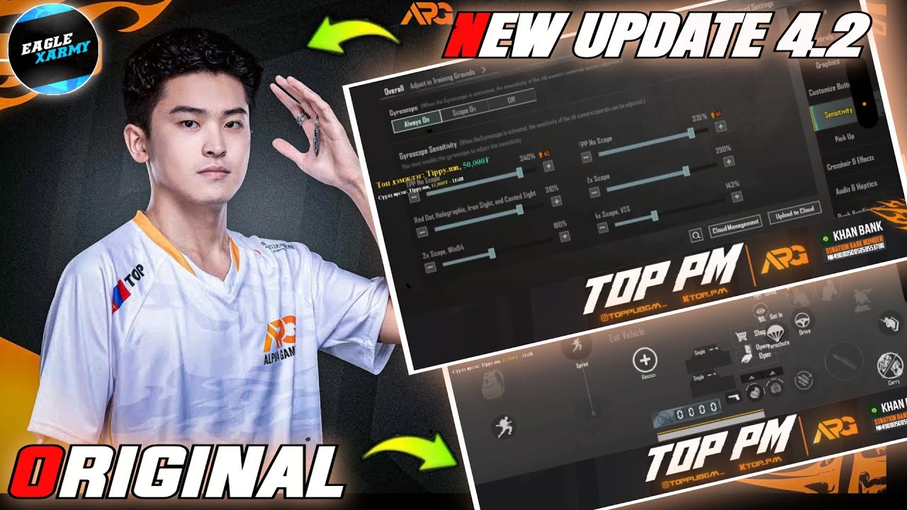 UPDATE 4.2 | APG TOP SENSITIVITY | TOP CONTROL CODE | TOP SENSITIVITY CODE | PUBG MOBILE | BGMI