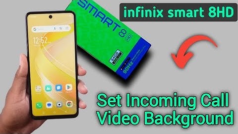 How to set call video background in infinix smart 8HD, change incoming call video background infinix