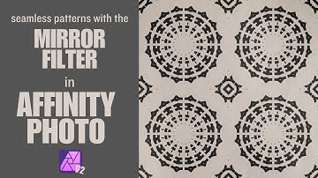 Mirror Filter in Affinity Photo | Creating Abstract Seamless Patterns with Images and Text