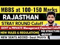 Rajasthan Neet 2025 Stray Round Counselling Expected Cutoff Govt &amp; Private Colleges|Fee Structure 