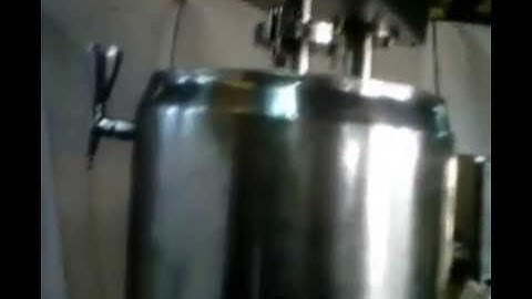 Cream Filling Machine with Jacketed Hopper and Stirrer